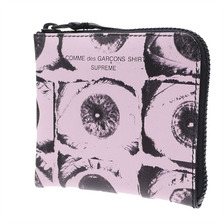 Supreme &times; COMME des GARCONS SHIRT Eyes Wallet PINK画像