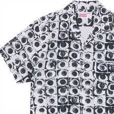 Supreme &times; COMME des GARCONS SHIRT Eyes Rayon Shirt WHITE画像