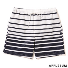 APPLEBUM Gradation Border Swim Pants WHITExNAVY画像