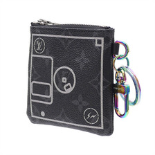LOUIS VUITTON &times; Fragment Design SMALL PURSE M.ECLI.FLAS BLACK画像