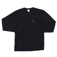 Noah MINI LOGO POCKET L/S T-SHIRT BLACK画像