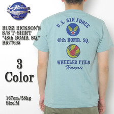 Buzz Rickson's S/S T-SHIRT "48th BOMB. SQ." BR77695画像