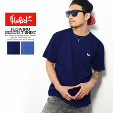 MURAL FLOWING INDIGO T-SHIRT 17MU-SS-66画像