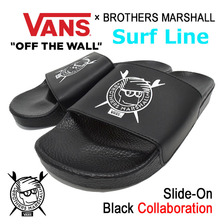 VANS &times; BROTHERS MARSHALL Slide-On Black VN-0A33TYN4D画像