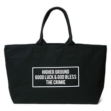 CRIMIE CANVAS 14oz BOX LOGO TOTE BAG (BLACK) C1G3-C1F3-BG01画像