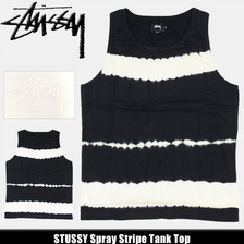 STUSSY Spray Stripe Tank Top 114969画像