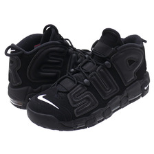 NIKE &times; Supreme AIR MORE UPTEMPO BLACK/BLACK-WHITE 902290-001画像