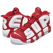 NIKE &times; Supreme AIR MORE UPTEMPO VARSITY RED/WHITE 902290-600画像