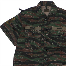 WTAPS BUDS SS 02 SHIRT.COTTON.TWILL TIGER STRIPE 171GWDT-SHM03画像