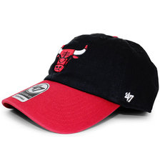 '47 Brand CHICAGO BULLS CLEAN UP STRAPBACK BLACKxRED LVFTSCHB028画像