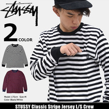 STUSSY Classic Stripe Jersey L/S Crew 114965画像