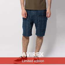 AVIREX DENIM FRONT POCKET CARGO SHORTS 6176096画像