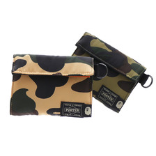A BATHING APE &times; PORTER PORTER 1ST CAMO WALLET 1D33-182-907画像