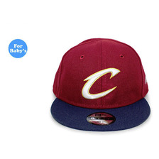 NEW ERA CLEVELAND CAVALIERS KID'S MY 1st SNAPBACK BURGUNDYxNAVY FFNECLC095画像