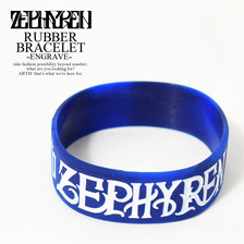 Zephyren RUBBER BRACELET -ENGRAVE-画像