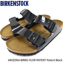 BIRKENSTOCK ARIZONA BIRKO-FLOR PATENT Patent Black GC1005291画像