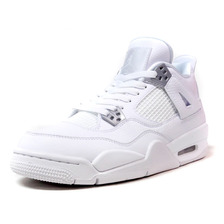 NIKE AIR JORDAN IV RETRO BG "PURE MONEY" "MICHAEL JORDAN" "LIMITED EDITION for JORDAN BRAND" WHT/GRY 408452-100画像