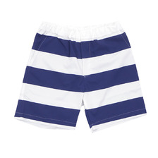 Ron Herman &times; White Mountaineering SWIM SHORTS BORDER PRINT NAVY画像