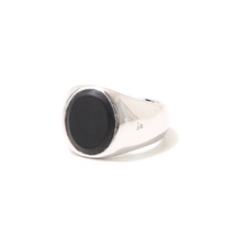 Tom Wood Oval Black Onyx Ring M画像