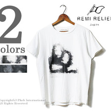 REMI RELIEF ''2人'' モザイクプリント スペシャル加工 プリントTシャツ RN1721-3232画像