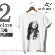 REMI RELIEF ''ひとり'' モザイクプリント スペシャル加工 プリントTシャツ RN1721-3234画像