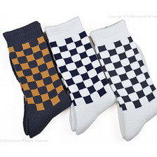 TROPHY CLOTHING チェッカー柄 ブーツソックス TR-S04画像