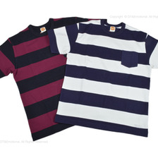TROPHY CLOTHING ワイドボーダー ヘビーオンスTシャツ TR17SS-204画像