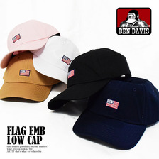 BEN DAVIS FLAG EMB LOW CAP BDW-9433E画像