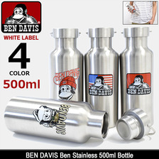 BEN DAVIS Ben Stainless 500ml Bottle WHITE LABEL 600-00画像