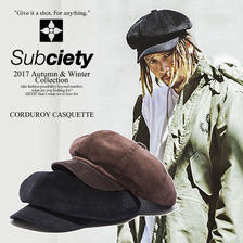 Subciety CORDUROY CASQUETTE 103-86169画像