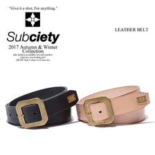 Subciety LEATHER BELT 103-81187画像