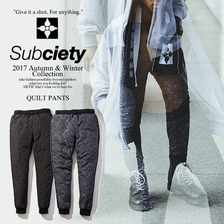 Subciety QUILT PANTS 103-01162画像