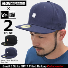 UNDEFEATED &times; NEW ERA Small 5 Strike SP17 Fitted Ballcap 531237画像