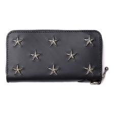 CRIMIE 77 STAR STUDS ROUND ZIP WALLET C1G1-CXMT-WR01画像