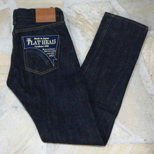 THE FLAT HEAD 3202Z DENIMJEANS TIGHT TAPERED ZIPPER画像