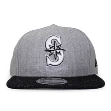 NEW ERA SEATTLE MARINERS 2T TEAM-BASIC SNAPBACK  H.GREYxH.BLACK FFNE2707087画像