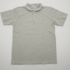 Loop & Weft Vintage Revival Heather Cotton Jersey Shawl Collar Polo Tee Shirts LSP1004画像