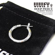 VIVIFY HOOP PIERCE -3mm BODY W/GOLD VFP-124画像