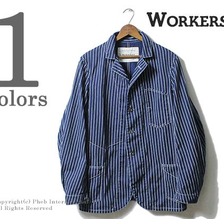 Workers Lot 200, Sack Coat, Indigo Discharge Print, Double Dot画像