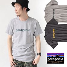 patagonia Men's Text Logo Cotton Poly Tshirt 39060画像