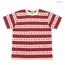 SUGAR CANE STAR MOTIFJACQUARD S/S T-SHIRT SC77705画像