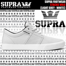 SUPRA STACKS VULC S92150 / LIGHT GREY - WHITE画像