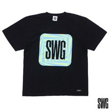 SWAGGER GEOMETRIC BOX TEE BLACK画像