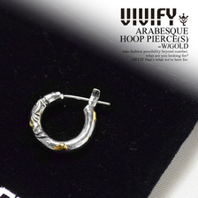 VIVIFY ARASBESQUE HOOP PIERCE(S) -W/GOLD VFP-150画像