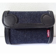 SAMURAI JEANS SJMW17 レザーx24OZデニムミドルウォレット画像