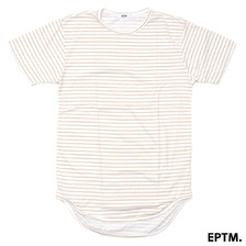 EPTM STRIPE COTTON LONG TEE SAND画像