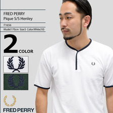 FRED PERRY Pique S/S Henley JAPAN LIMITED F1656画像