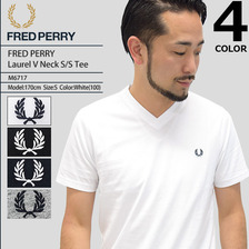 FRED PERRY Laurel V Neck S/S Tee M6717画像