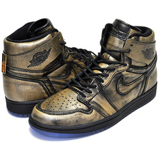 NIKE AIR JORDAN 1 RETRO HIGH OG WINGS black/black-metallic gold AA2887-035画像