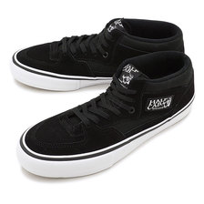 VANS HALF CAB PRO BLACK/BLACK/WHITE VN0A38CPB8C画像